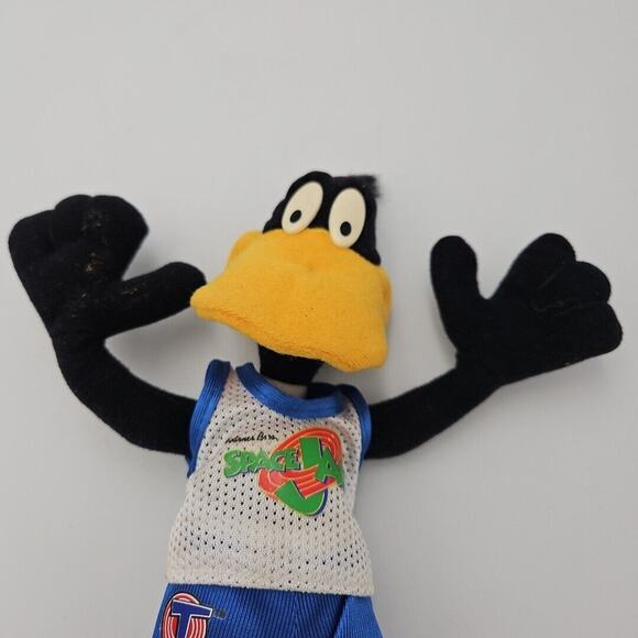 1996 Looney Tunes Space Jam Daffy Duck Plush McDonalds Happy Meal Toy - Picture 2 of 4